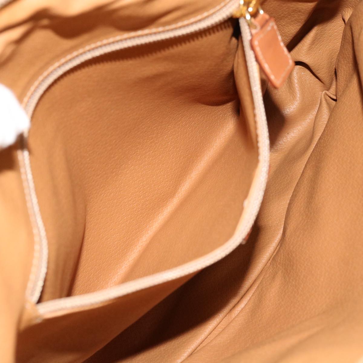 CELINE Macadam Canvas Shoulder Bag PVC Brown Auth 69901