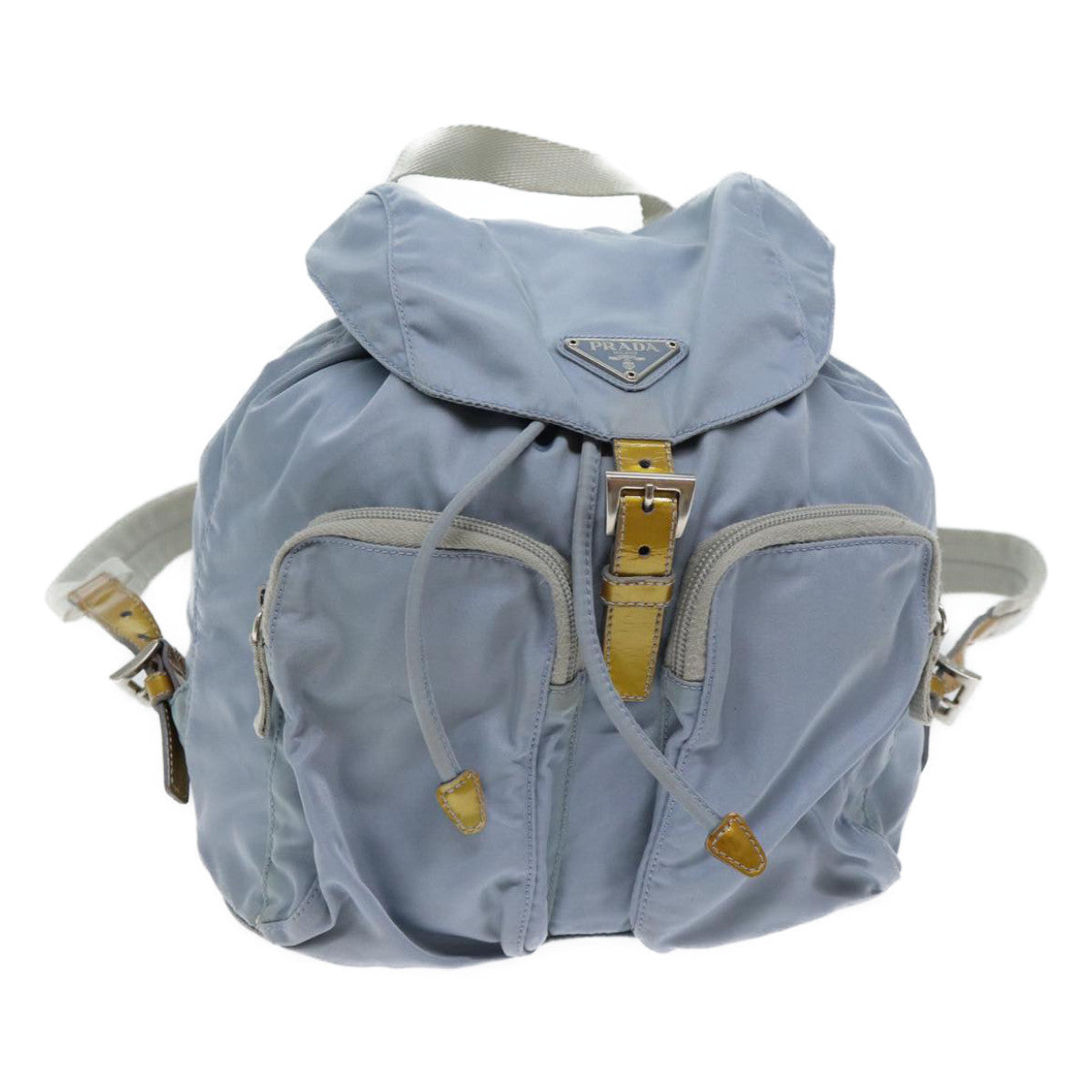 PRADA Backpack Nylon Light Blue Auth 69942