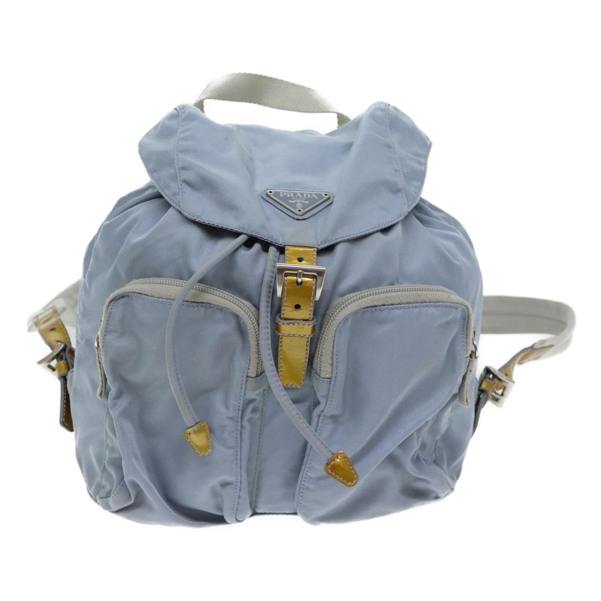 PRADA Backpack Nylon Light Blue Auth 69942