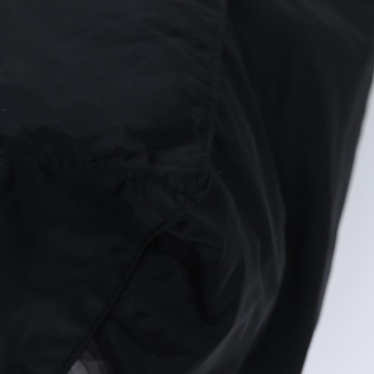 PRADA Tote Bag Nylon Black Gray Auth 69946