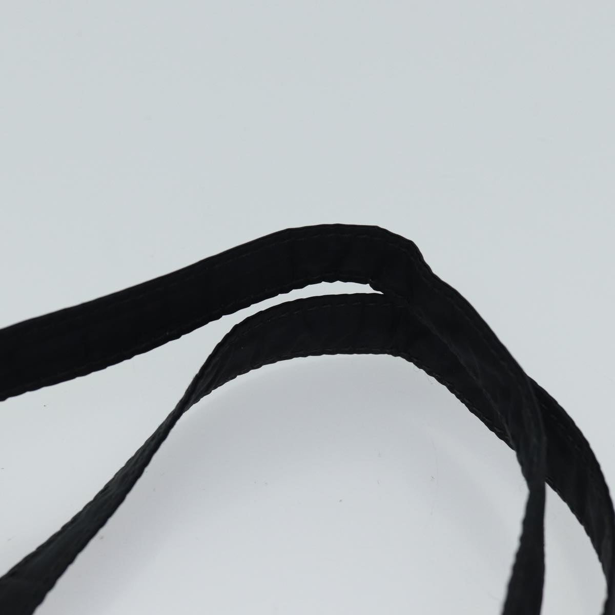 PRADA Tote Bag Nylon Black Gray Auth 69946
