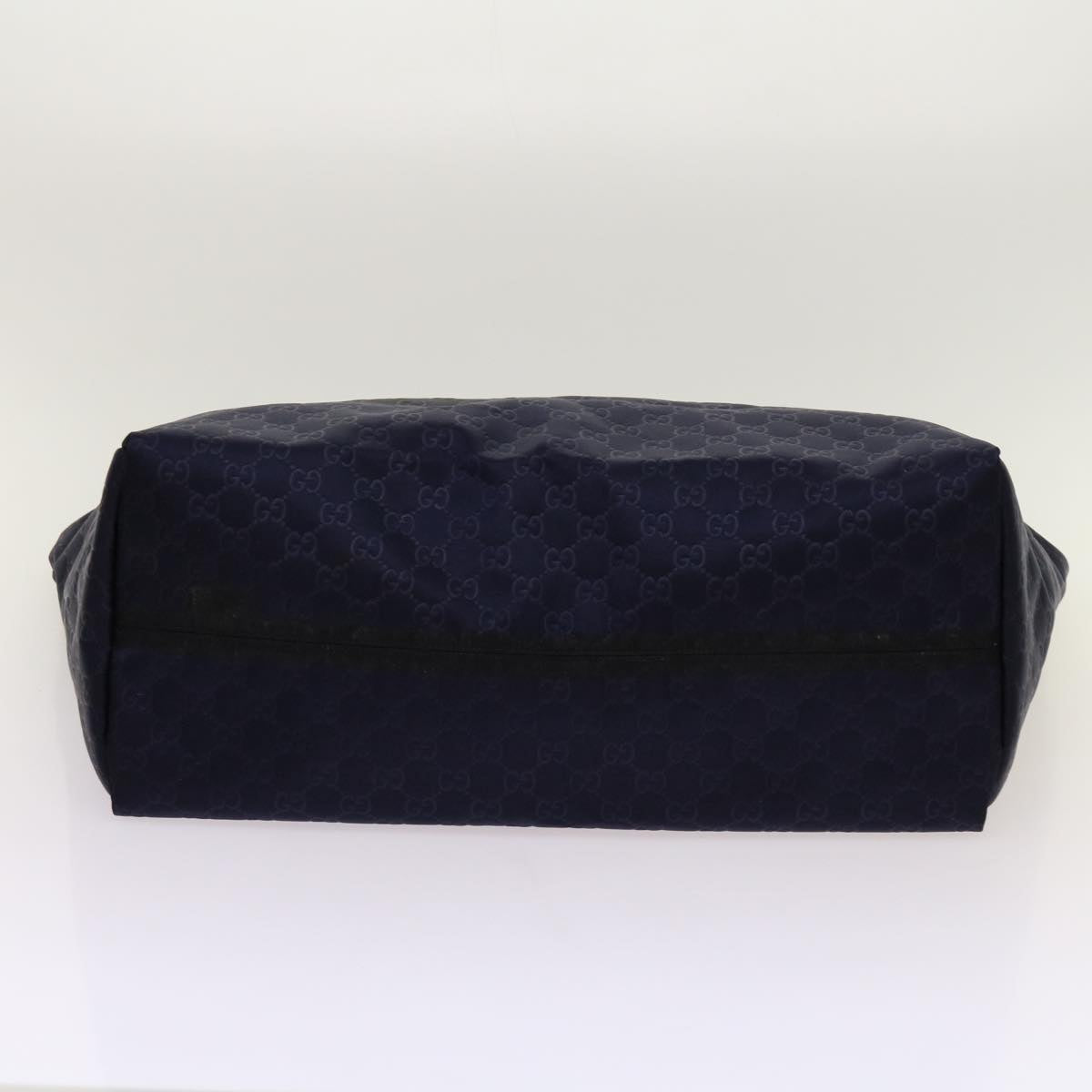 GUCCI GG Canvas Tote Bag Navy 286198 Auth 69951