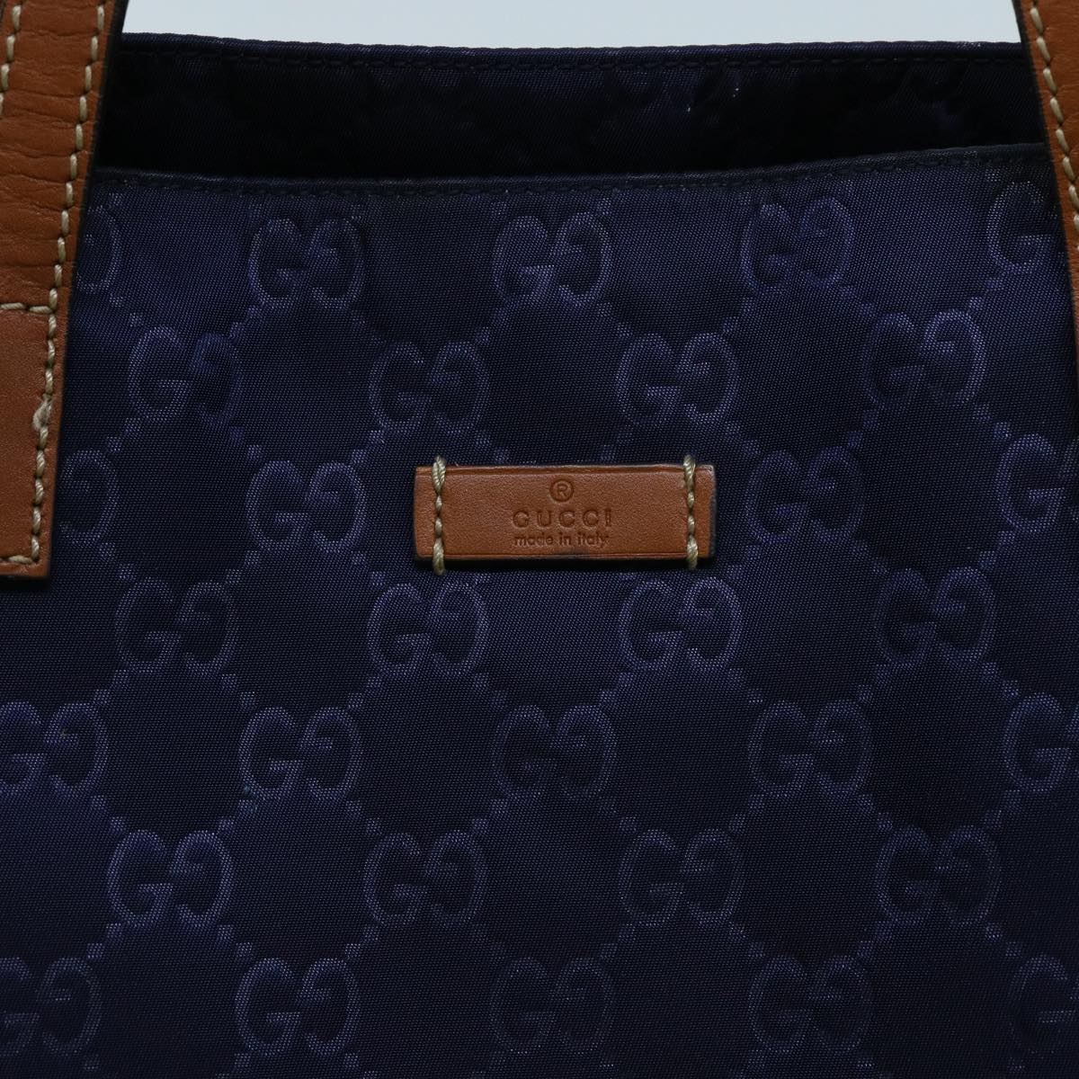 GUCCI GG Canvas Tote Bag Navy 286198 Auth 69951