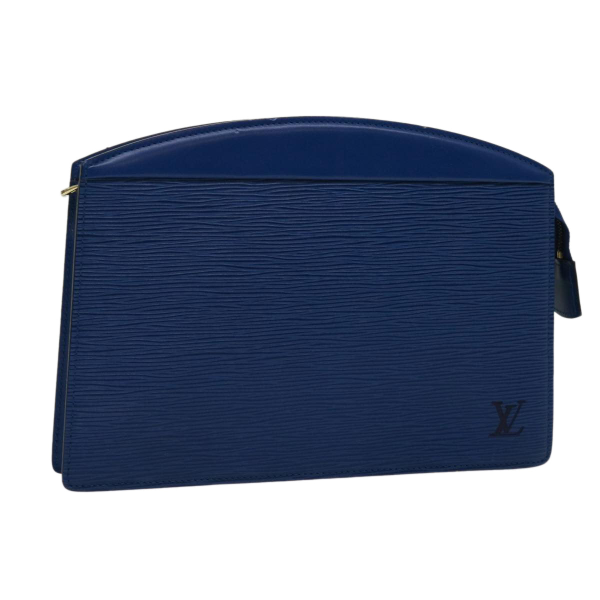 LOUIS VUITTON Epi Trousse Crete Pouch Blue M48405 LV Auth 70000