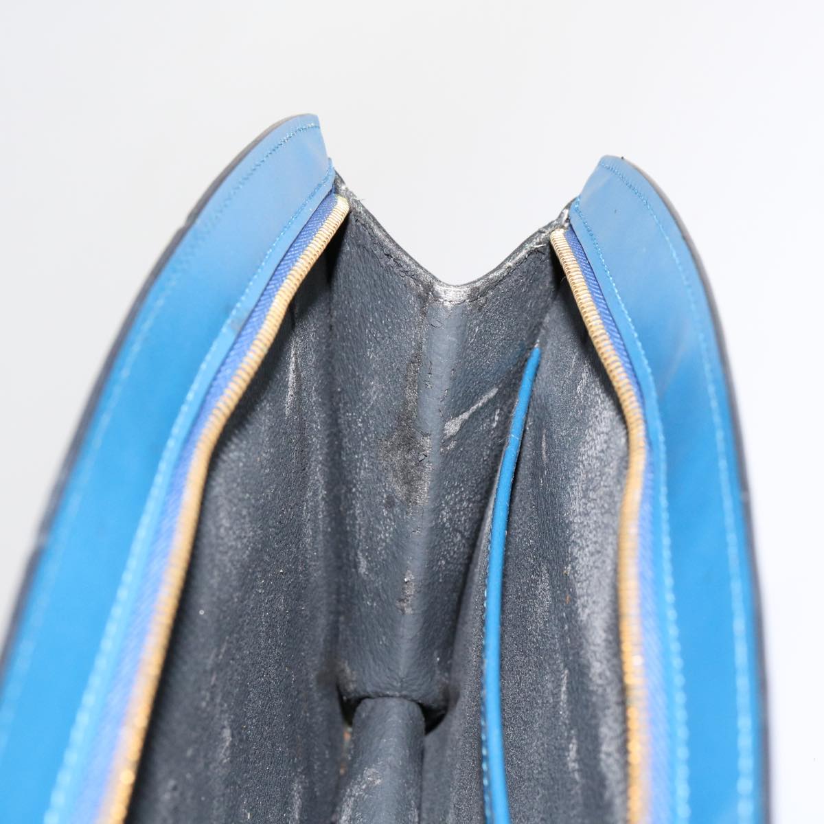 LOUIS VUITTON Epi Trousse Crete Pouch Blue M48405 LV Auth 70000