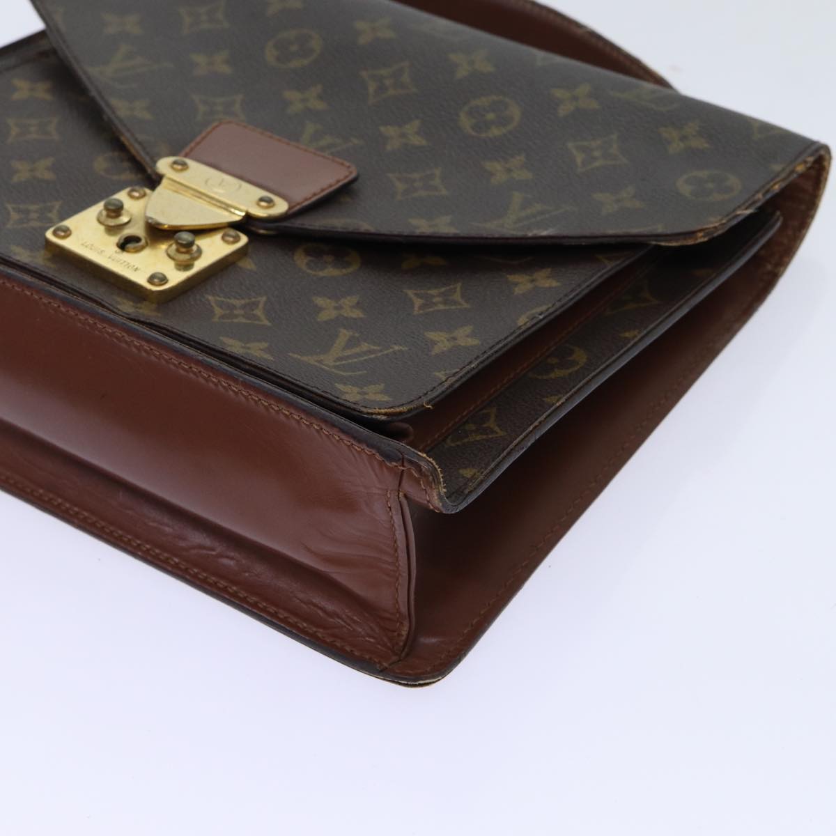 LOUIS VUITTON Monogram Monceau 28 Hand Bag 2way M51185 LV Auth 70032