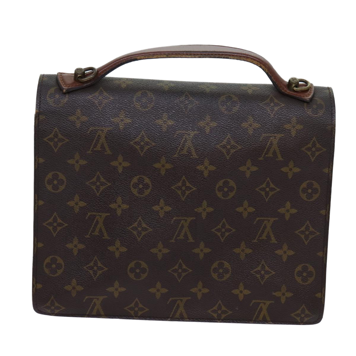 LOUIS VUITTON Monogram Monceau 28 Hand Bag 2way M51185 LV Auth 70032