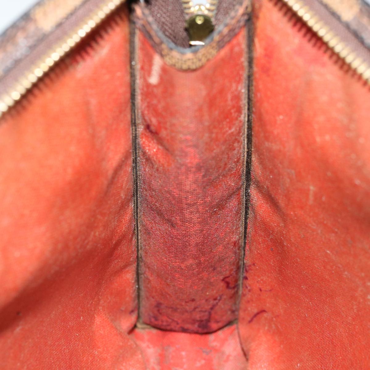 LOUIS VUITTON Damier Ebene Poche Toilette 26 Pouch N47543 LV Auth 70037