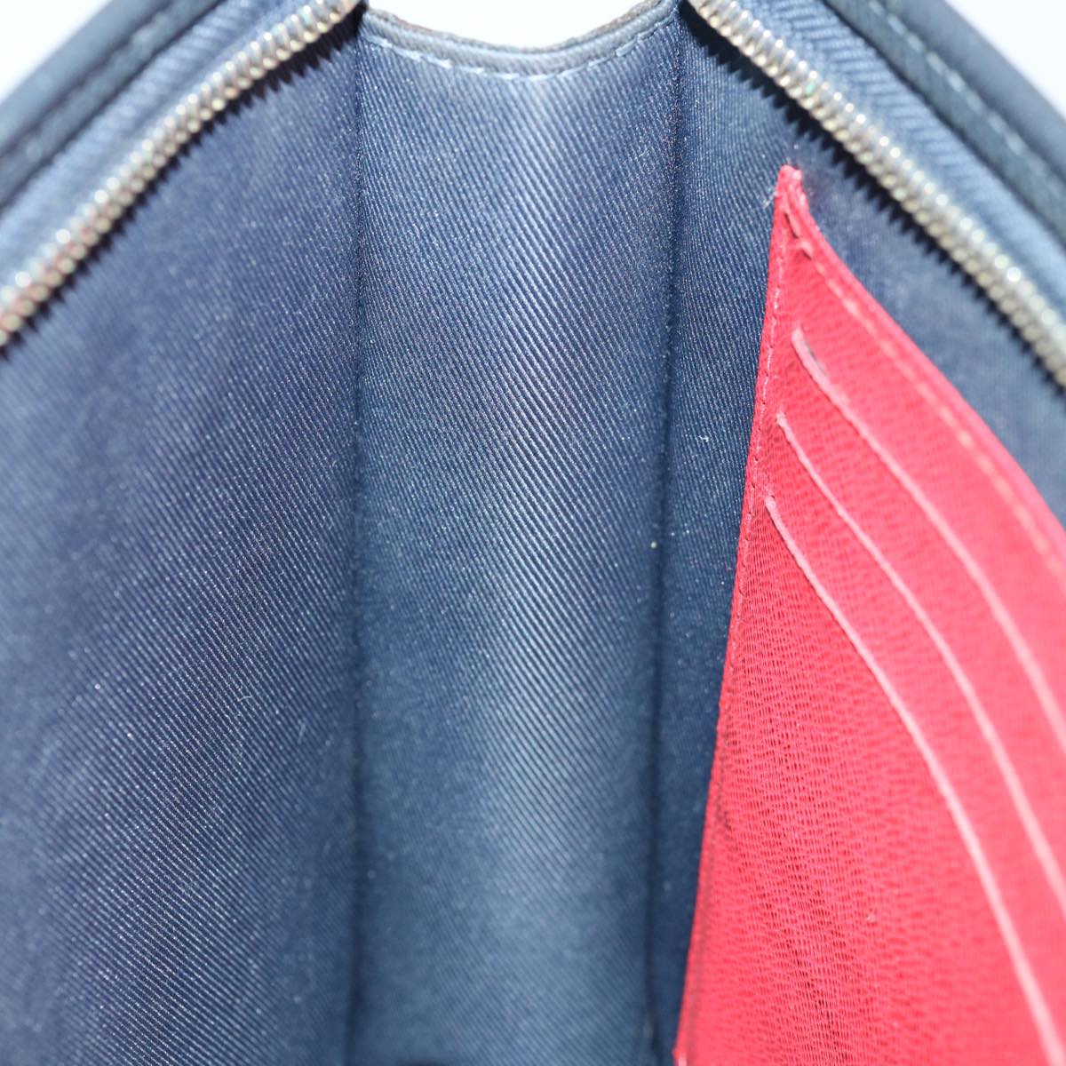 LOUIS VUITTON Taiga Pochette Voyager MM Clutch Bag Blue Marine M63394 Auth 70038