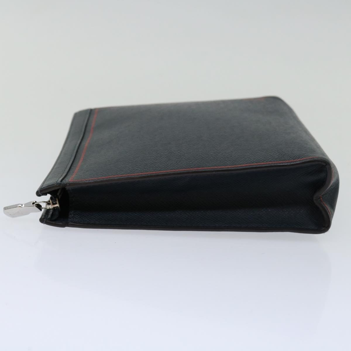 LOUIS VUITTON Taiga Pochette Voyager MM Clutch Bag Blue Marine M63394 Auth 70038