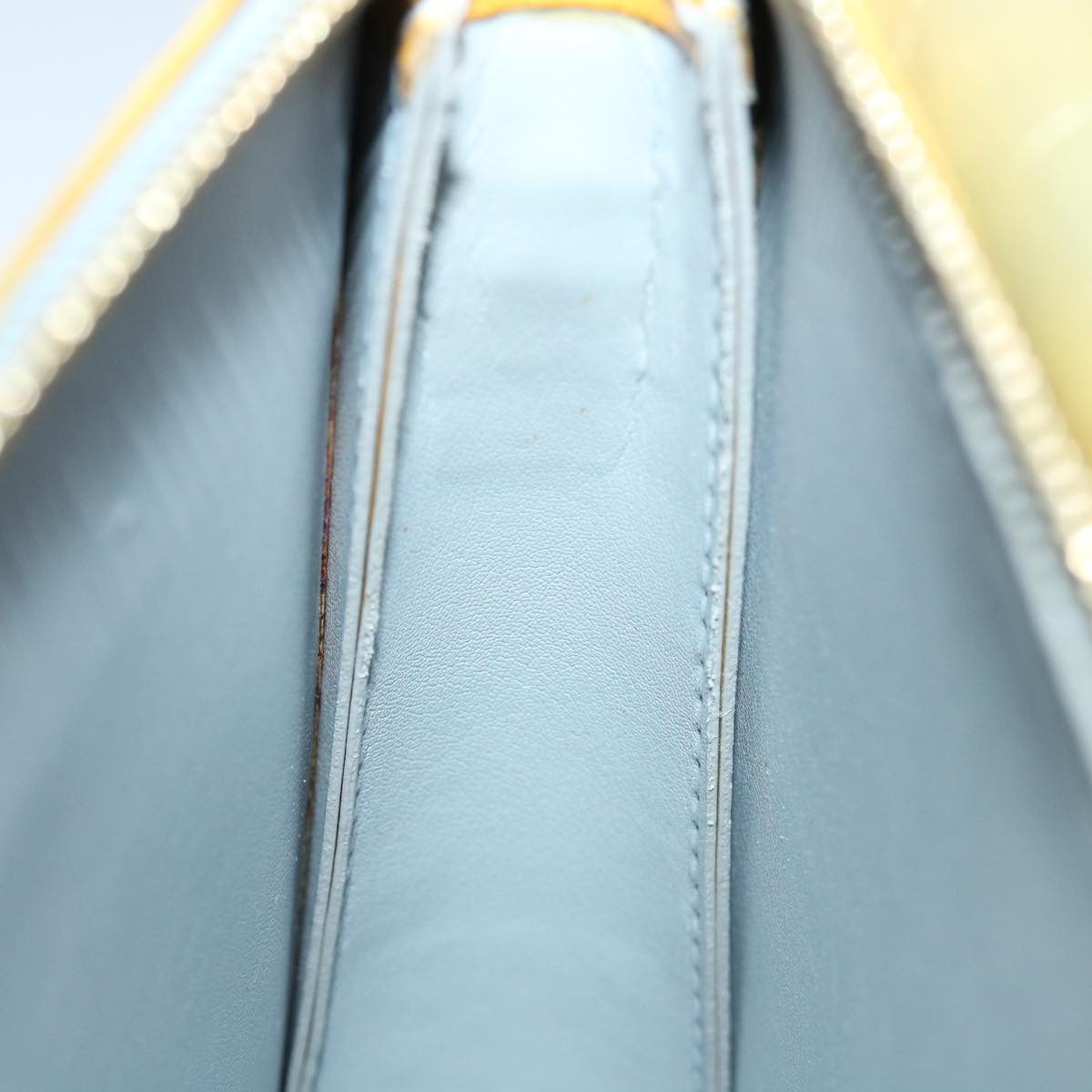 LOUIS VUITTON Monogram Vernis Motto Accessory Pouch Gris M91030 LV Auth 70044