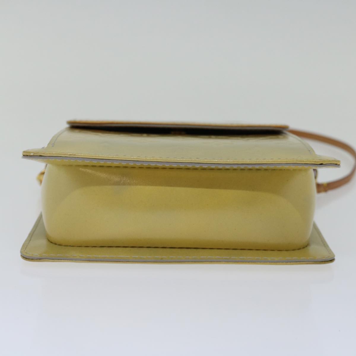 LOUIS VUITTON Monogram Vernis Motto Accessory Pouch Gris M91030 LV Auth 70044