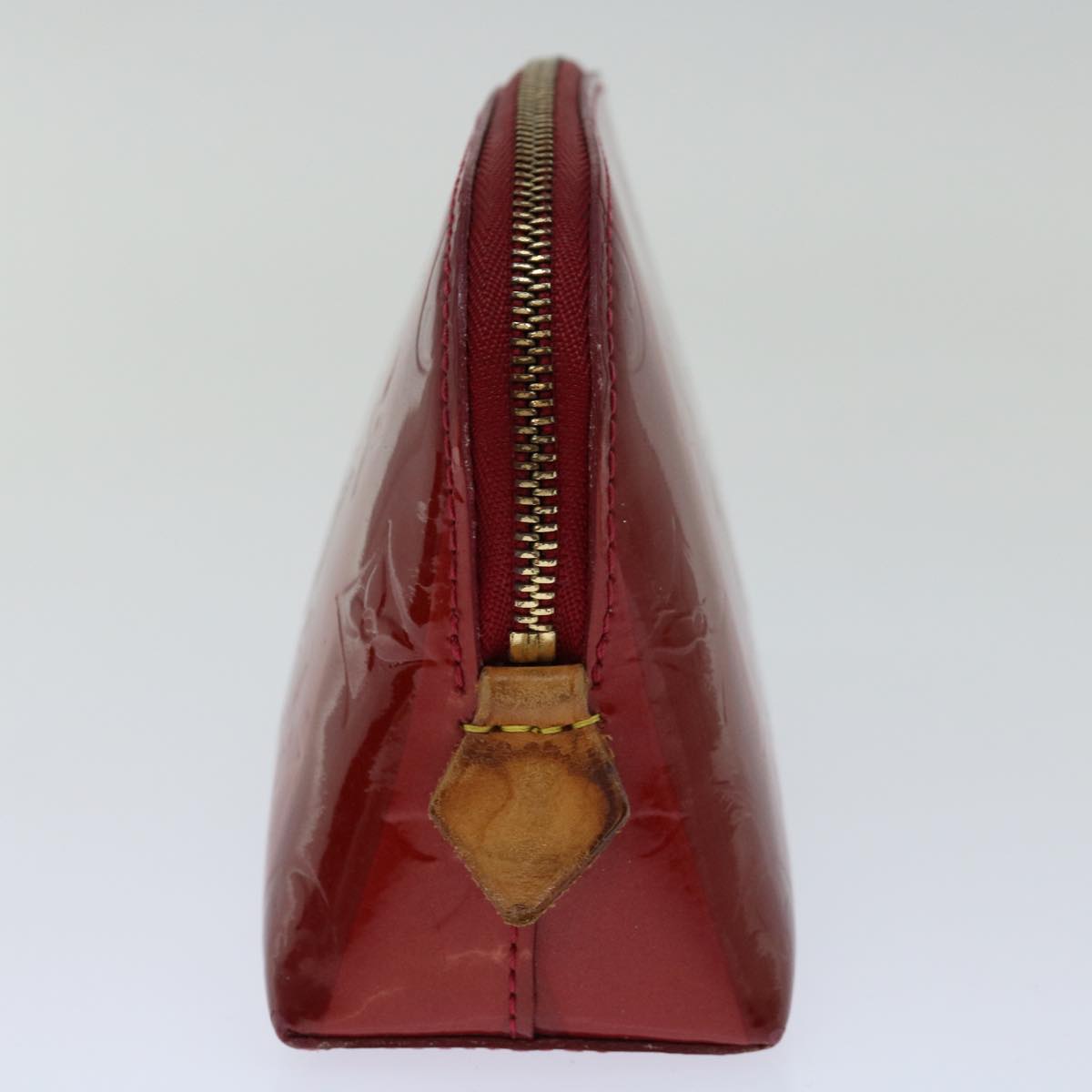 LOUIS VUITTON Vernis Rayure Pochette Cosmetic Pomme D'amour M91721 LV Auth 70046