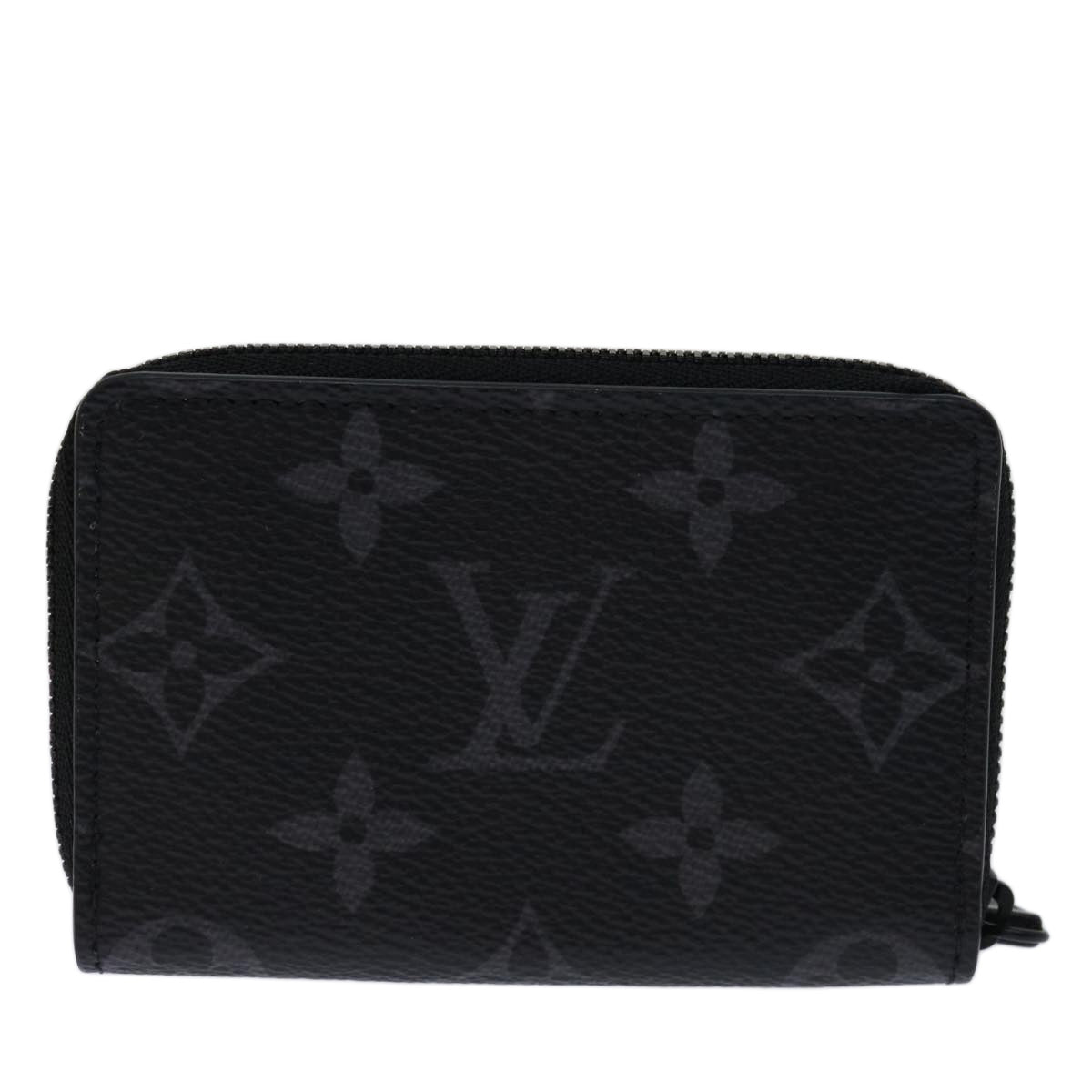 LOUIS VUITTON Monogram Eclipse Discovery Compact Wallet M67630 LV Auth 70054S