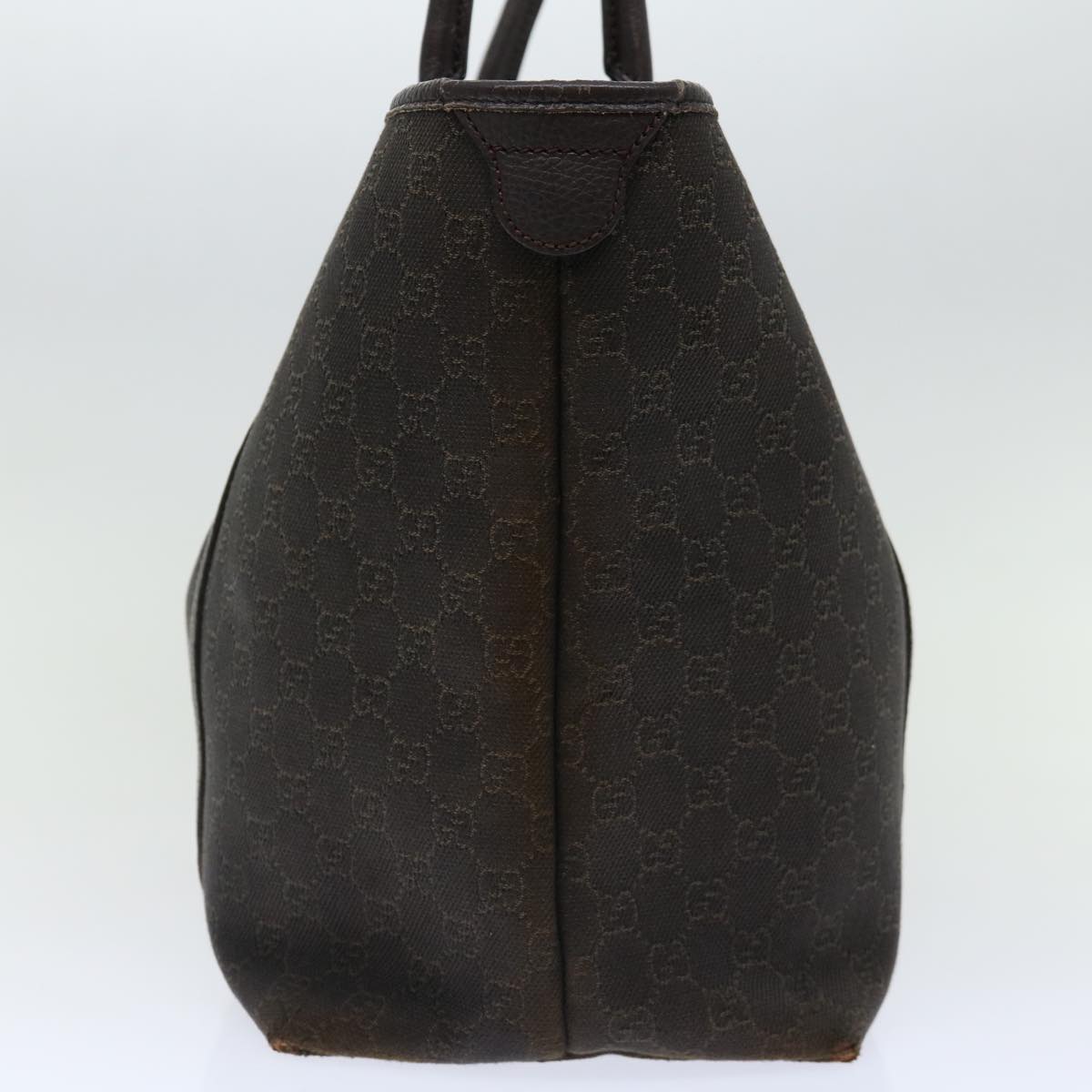 GUCCI GG Canvas Tote Bag Brown 265696 Auth 70133