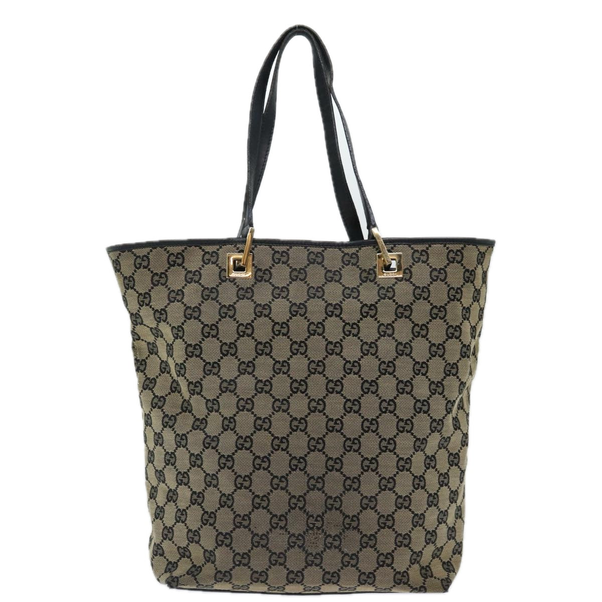 GUCCI GG Canvas Tote Bag Beige 002 1093 Auth 70135