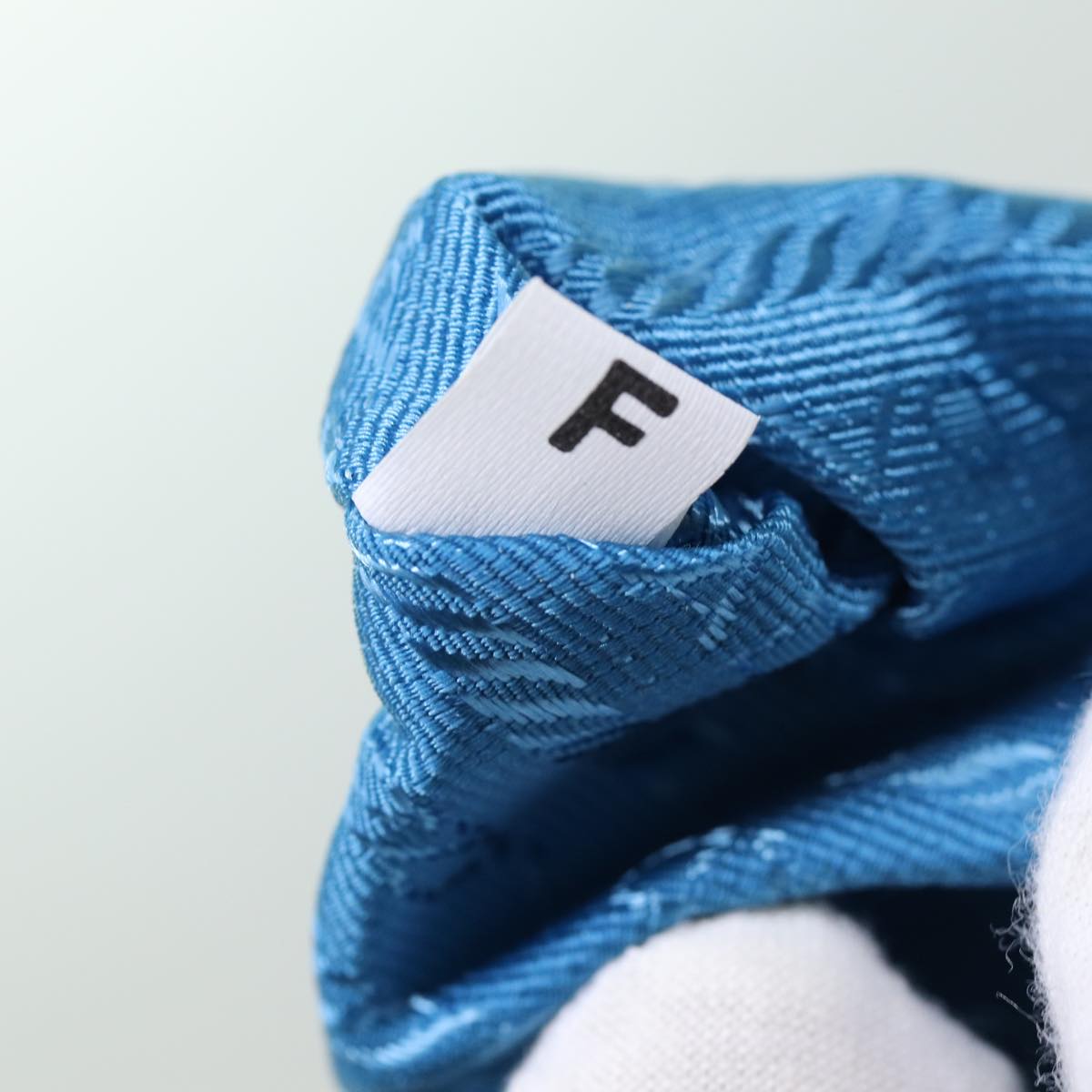 PRADA Accessory Pouch Nylon Light Blue Auth 70224