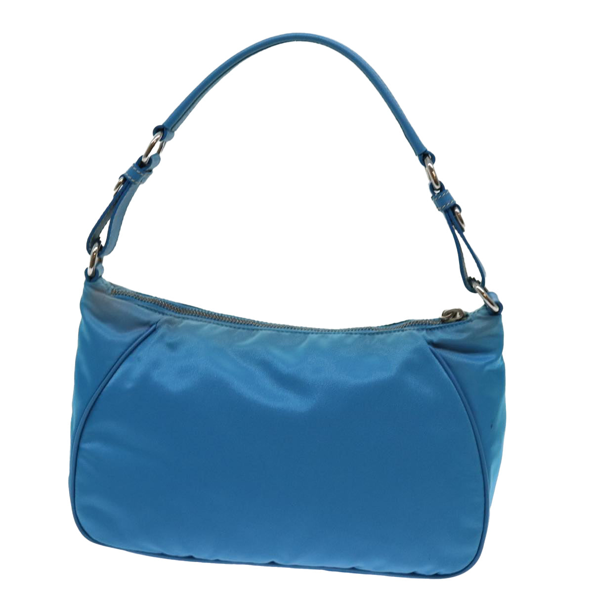 PRADA Accessory Pouch Nylon Light Blue Auth 70224