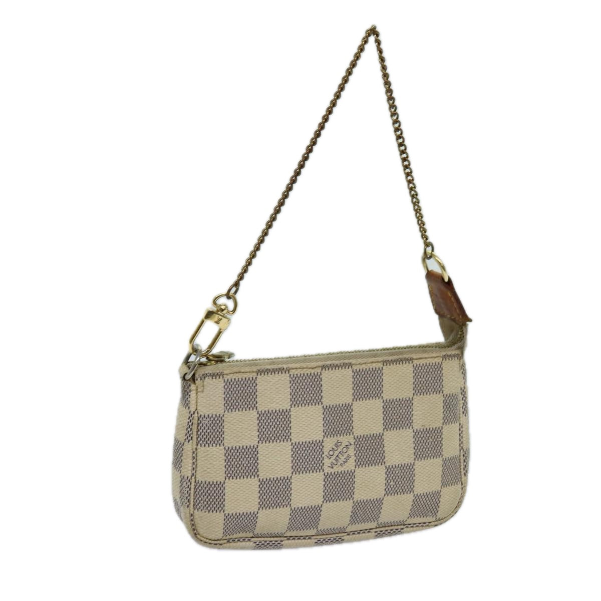 LOUIS VUITTON Damier Azur Mini Pochette Accessoires Pouch N58010 LV Auth 70302