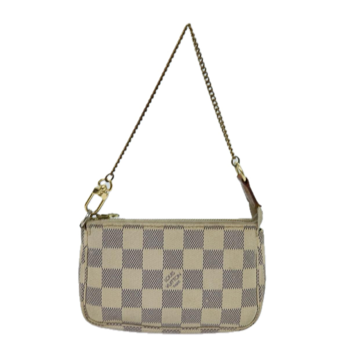 LOUIS VUITTON Damier Azur Mini Pochette Accessoires Pouch N58010 LV Auth 70302