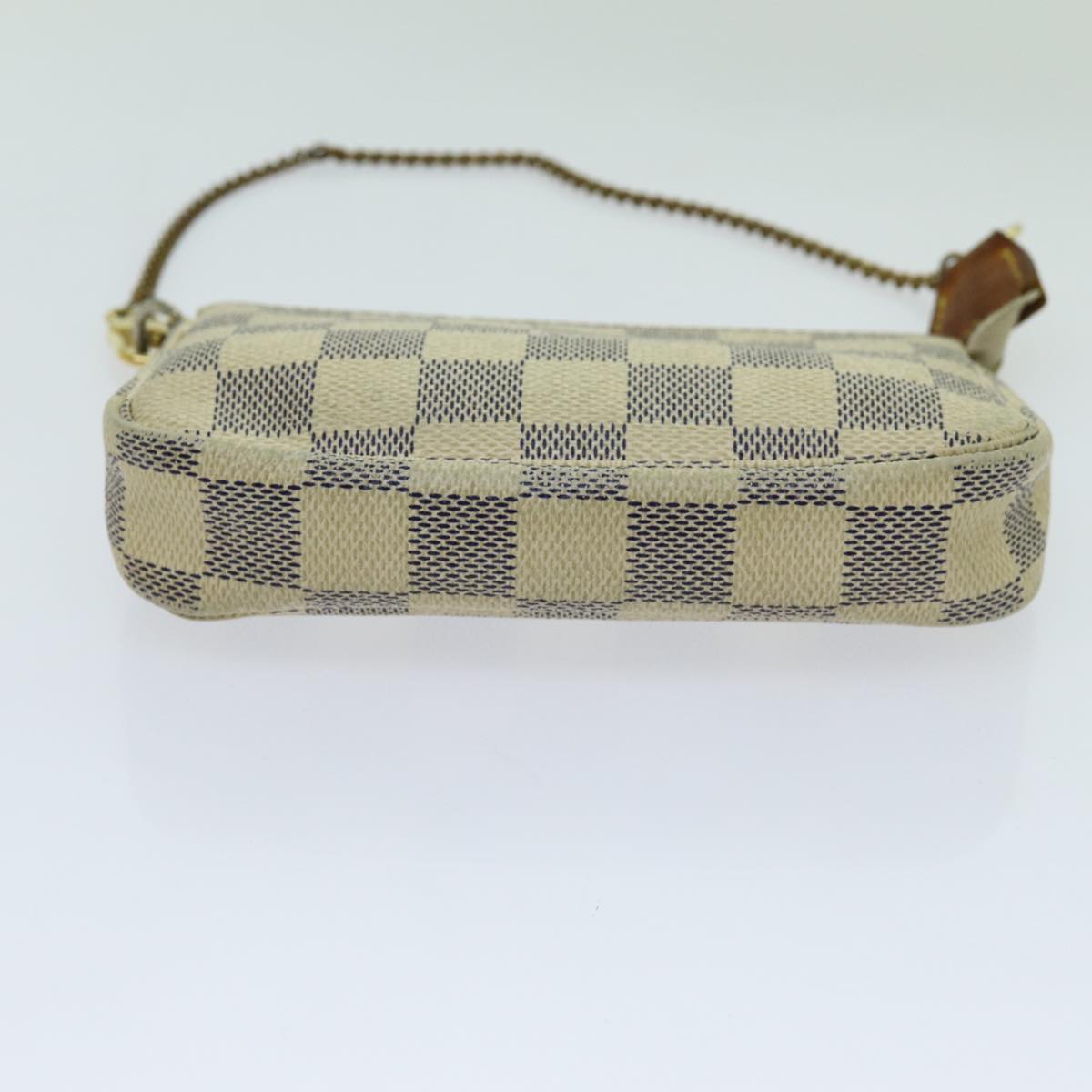 LOUIS VUITTON Damier Azur Mini Pochette Accessoires Pouch N58010 LV Auth 70302