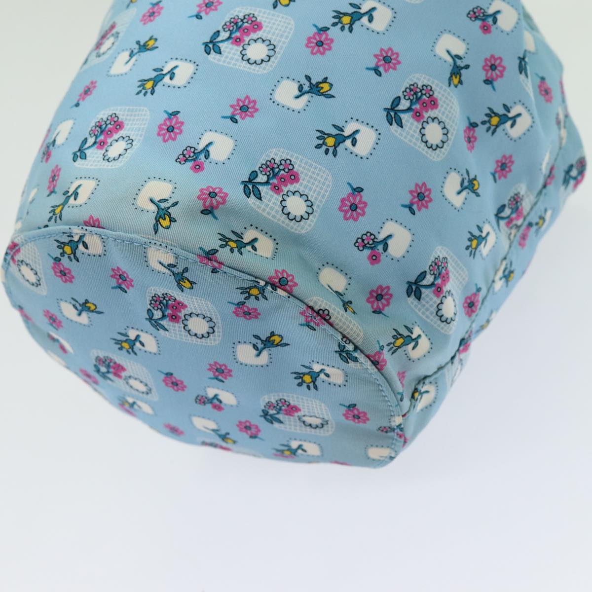 Miu Miu Purse Pouch Nylon Light Blue Auth 70349