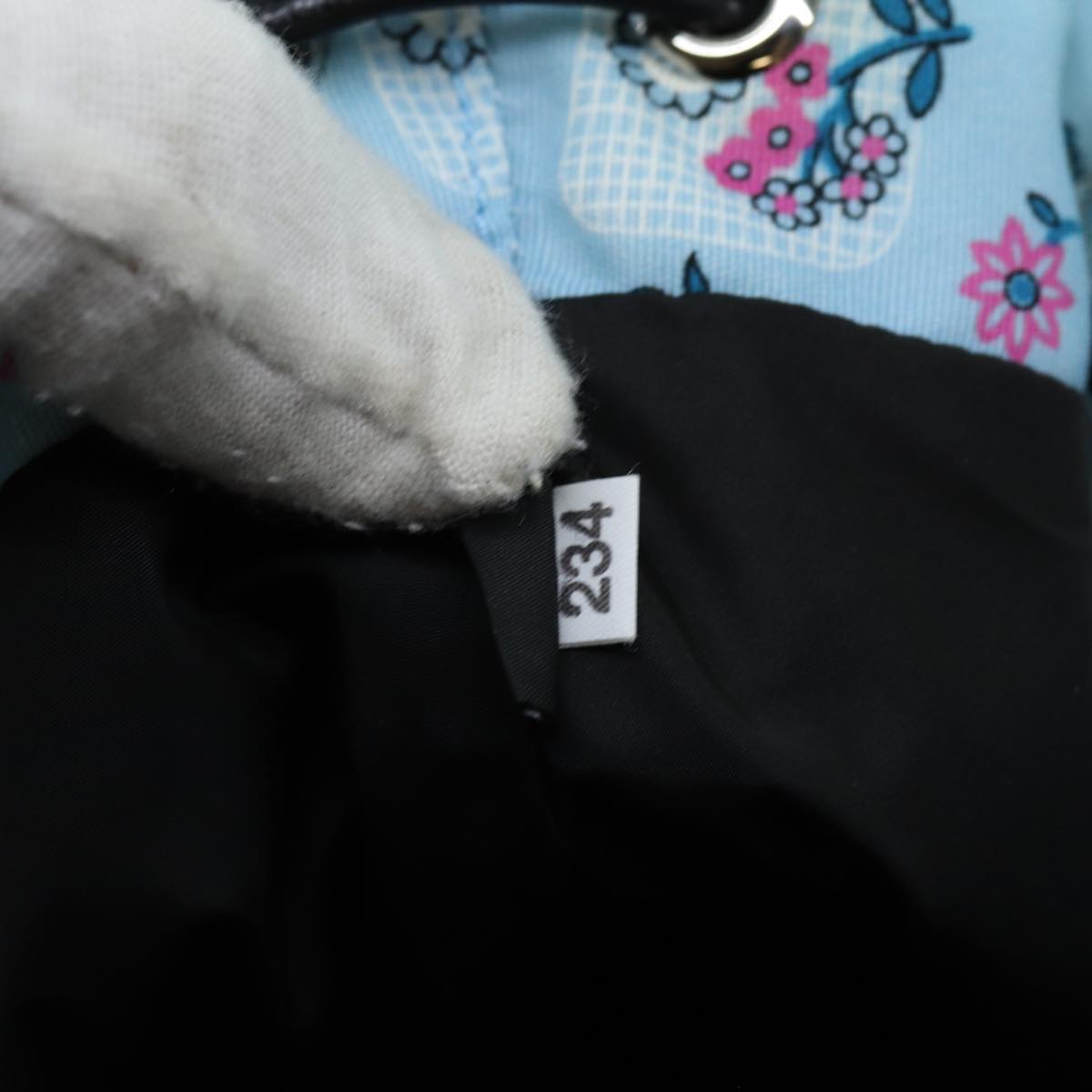 Miu Miu Purse Pouch Nylon Light Blue Auth 70349