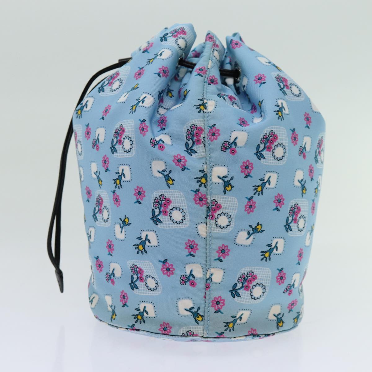 Miu Miu Purse Pouch Nylon Light Blue Auth 70349