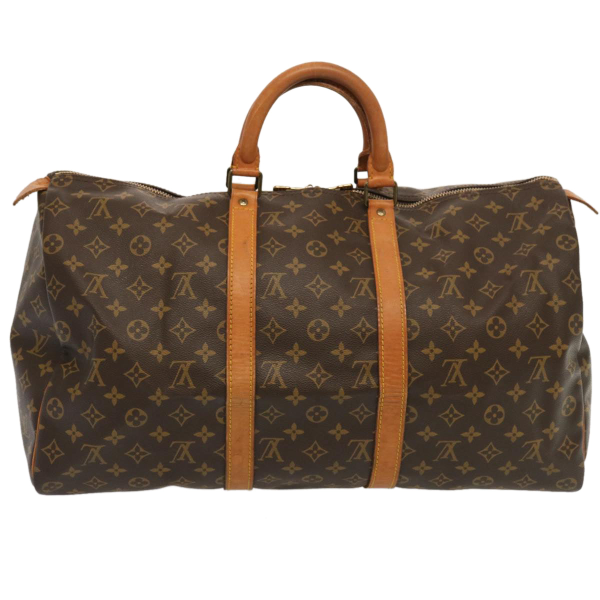 LOUIS VUITTON Monogram Keepall 50 Boston Bag M41426 LV Auth 70369