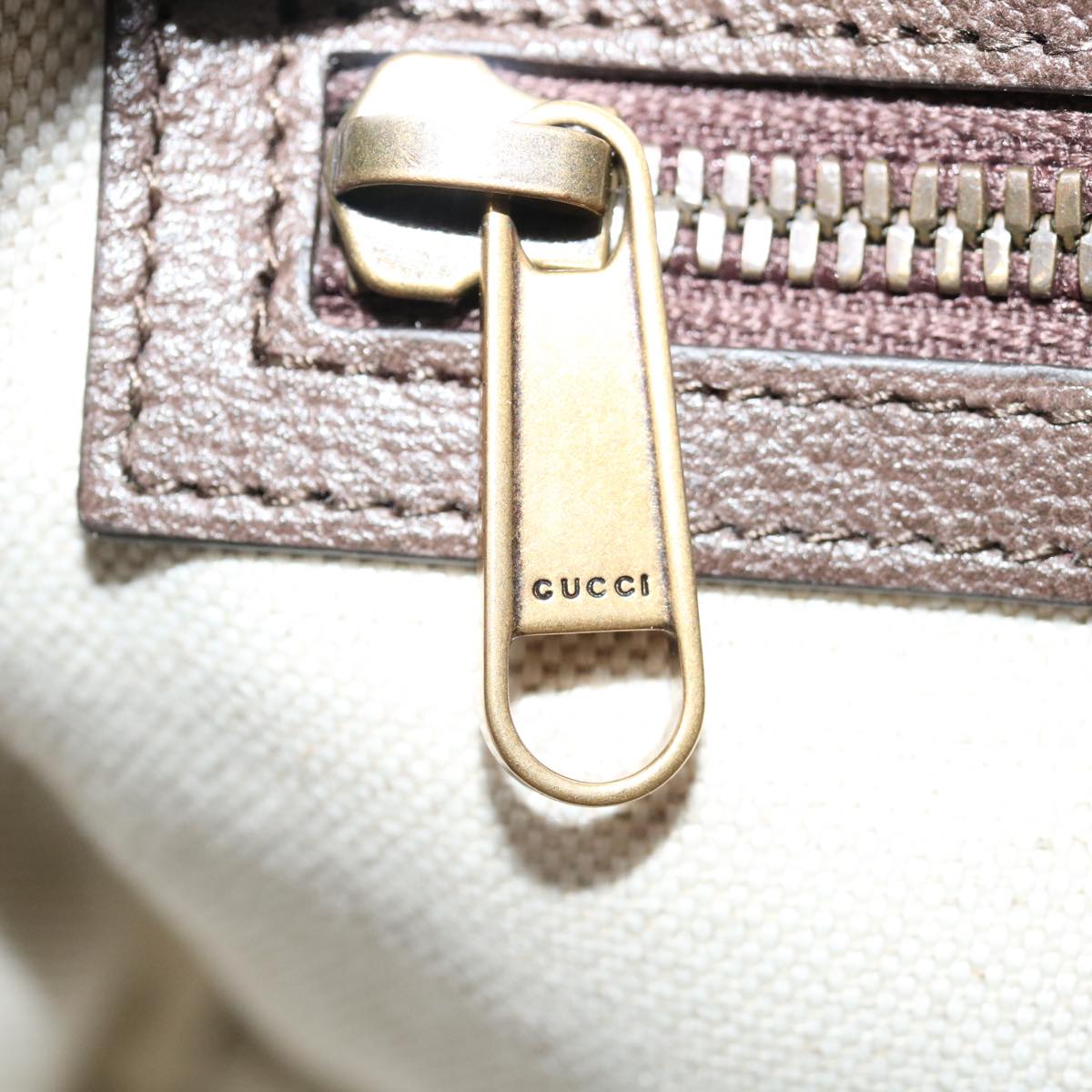 GUCCI GG Canvas adidasxGucci Hand Bag 2way Beige 702397 Auth 70383S