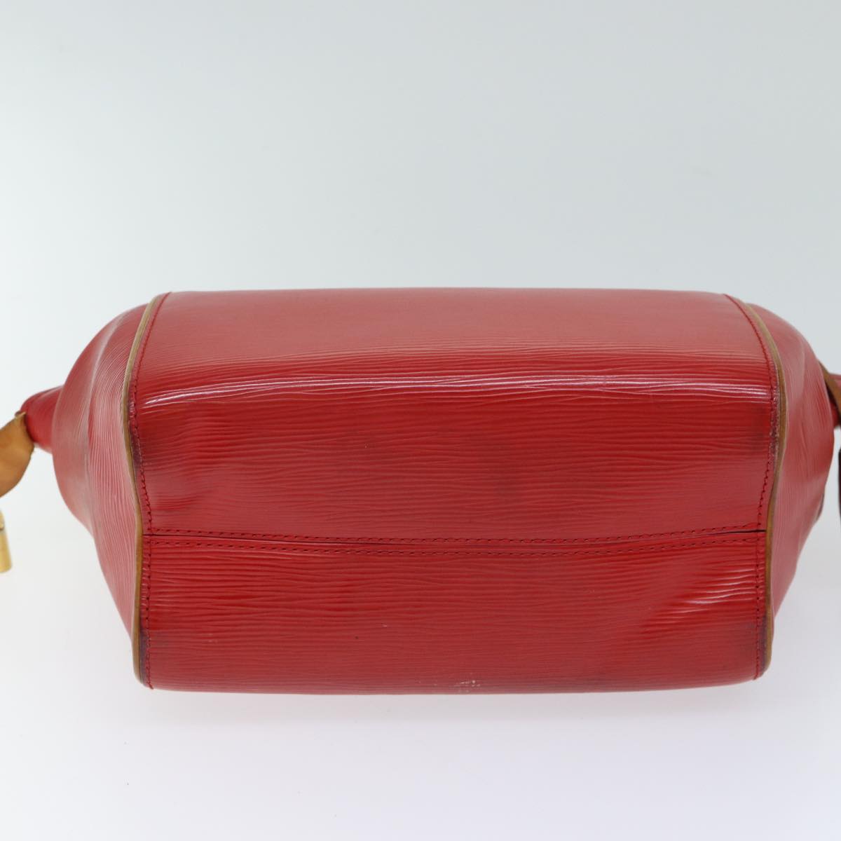 LOUIS VUITTON Epi Dog BB Hand Bag 2way Red Coklico M93249 LV Auth 70439