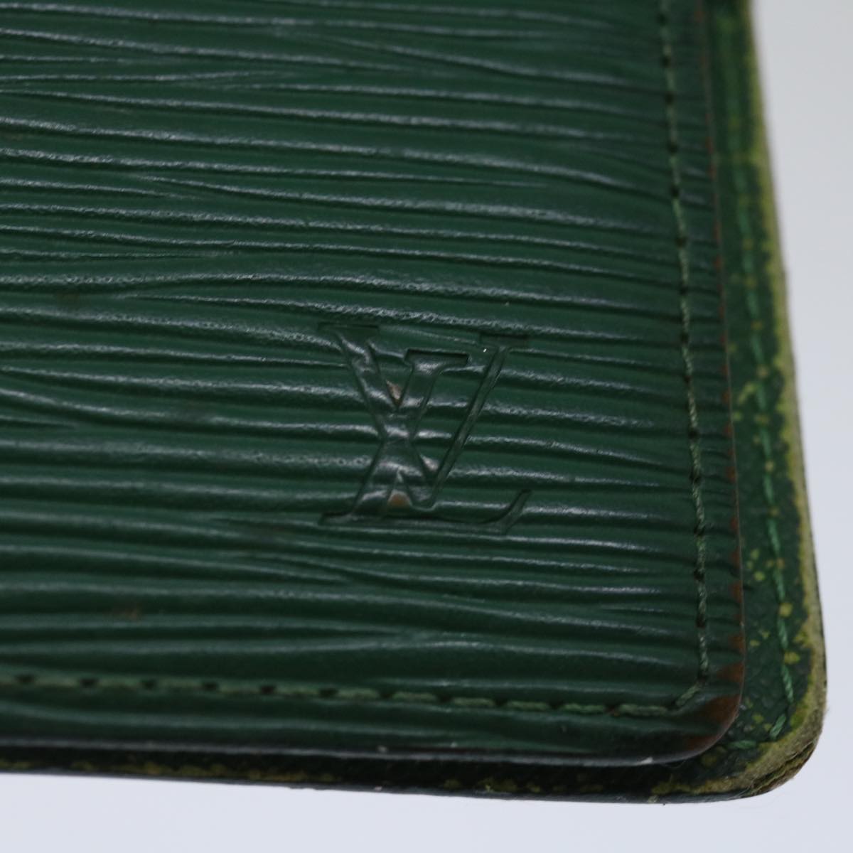 LOUIS VUITTON Epi Agenda PM Day Planner Cover Green R20054 LV Auth 70466
