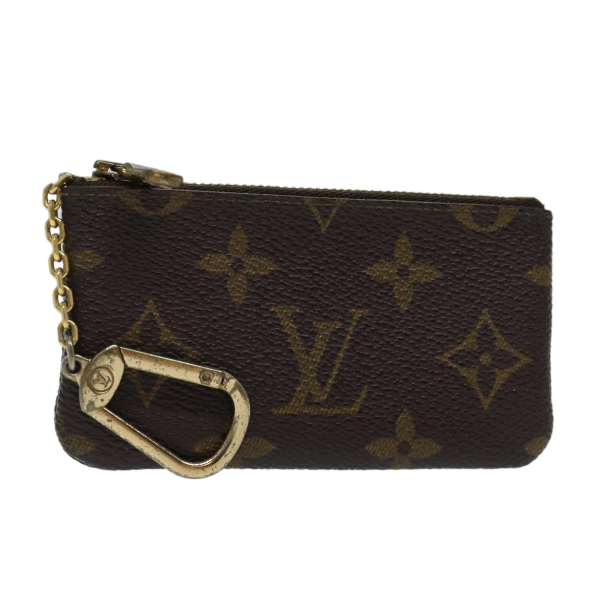 LOUIS VUITTON Monogram Pochette Cles Coin Purse M62650 LV Auth 70505