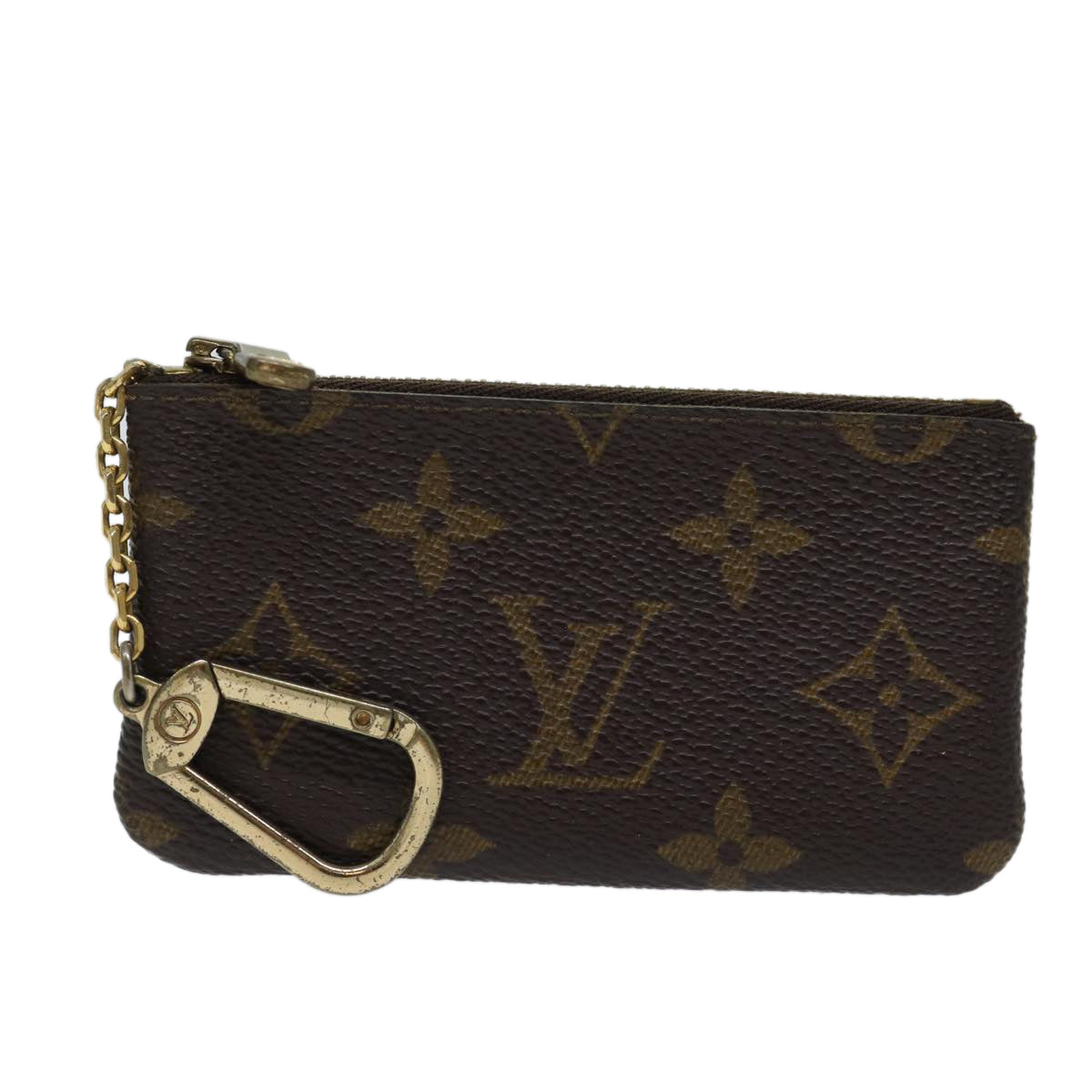 LOUIS VUITTON Monogram Pochette Cles Coin Purse M62650 LV Auth 70505