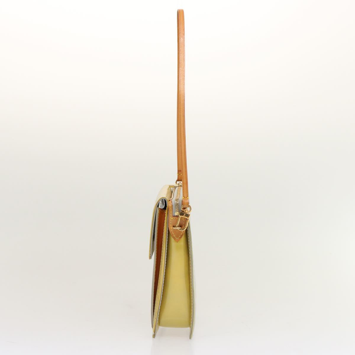 LOUIS VUITTON Monogram Vernis Motto Accessory Pouch Gris M91030 LV Auth 70506