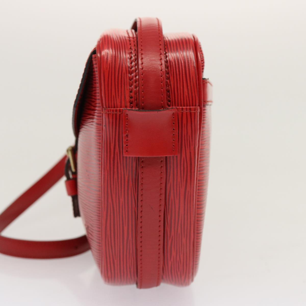 LOUIS VUITTON Epi Jeune Fille MM Shoulder Bag Red M52157 LV Auth 70508V