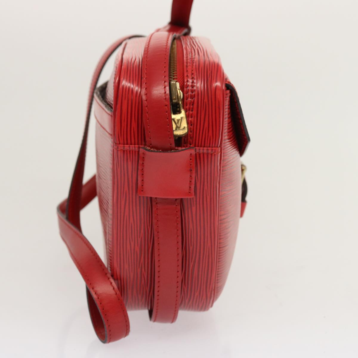 LOUIS VUITTON Epi Jeune Fille MM Shoulder Bag Red M52157 LV Auth 70508V