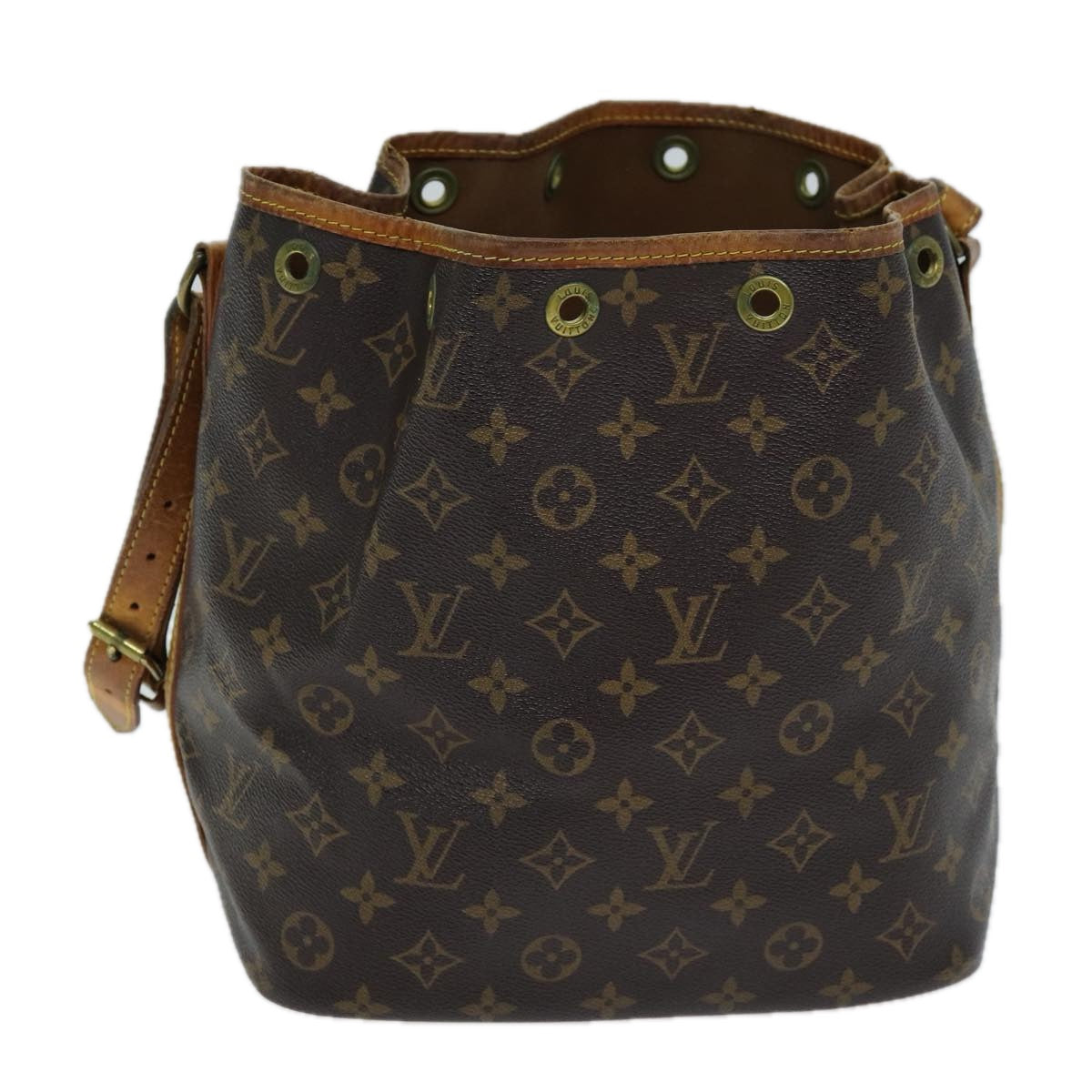 LOUIS VUITTON Monogram Petit Noe Shoulder Bag M42226 LV Auth 70548