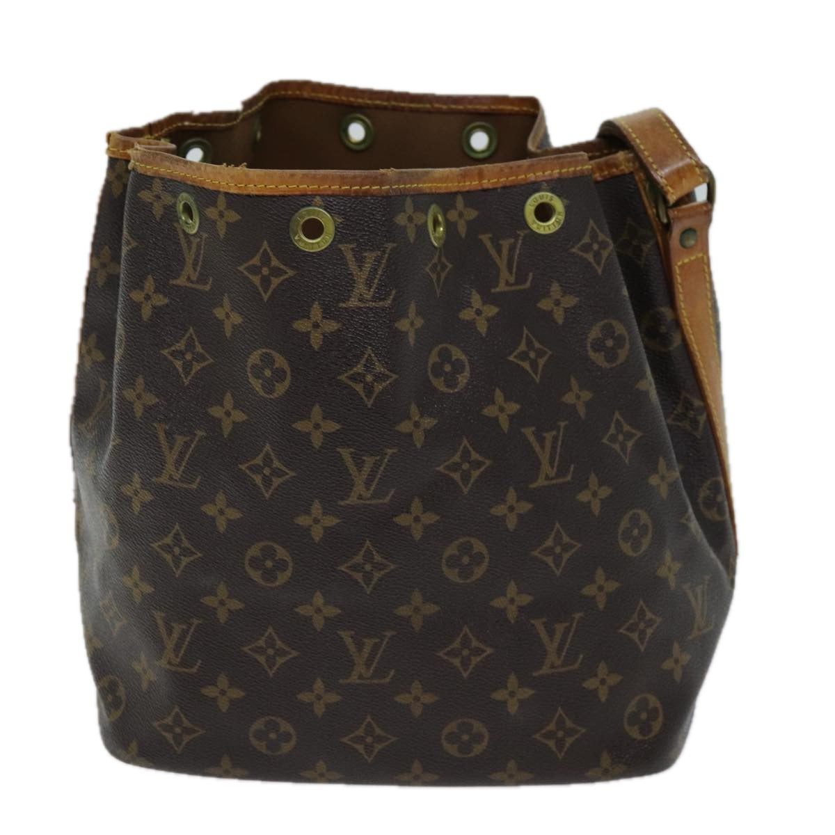 LOUIS VUITTON Monogram Petit Noe Shoulder Bag M42226 LV Auth 70548