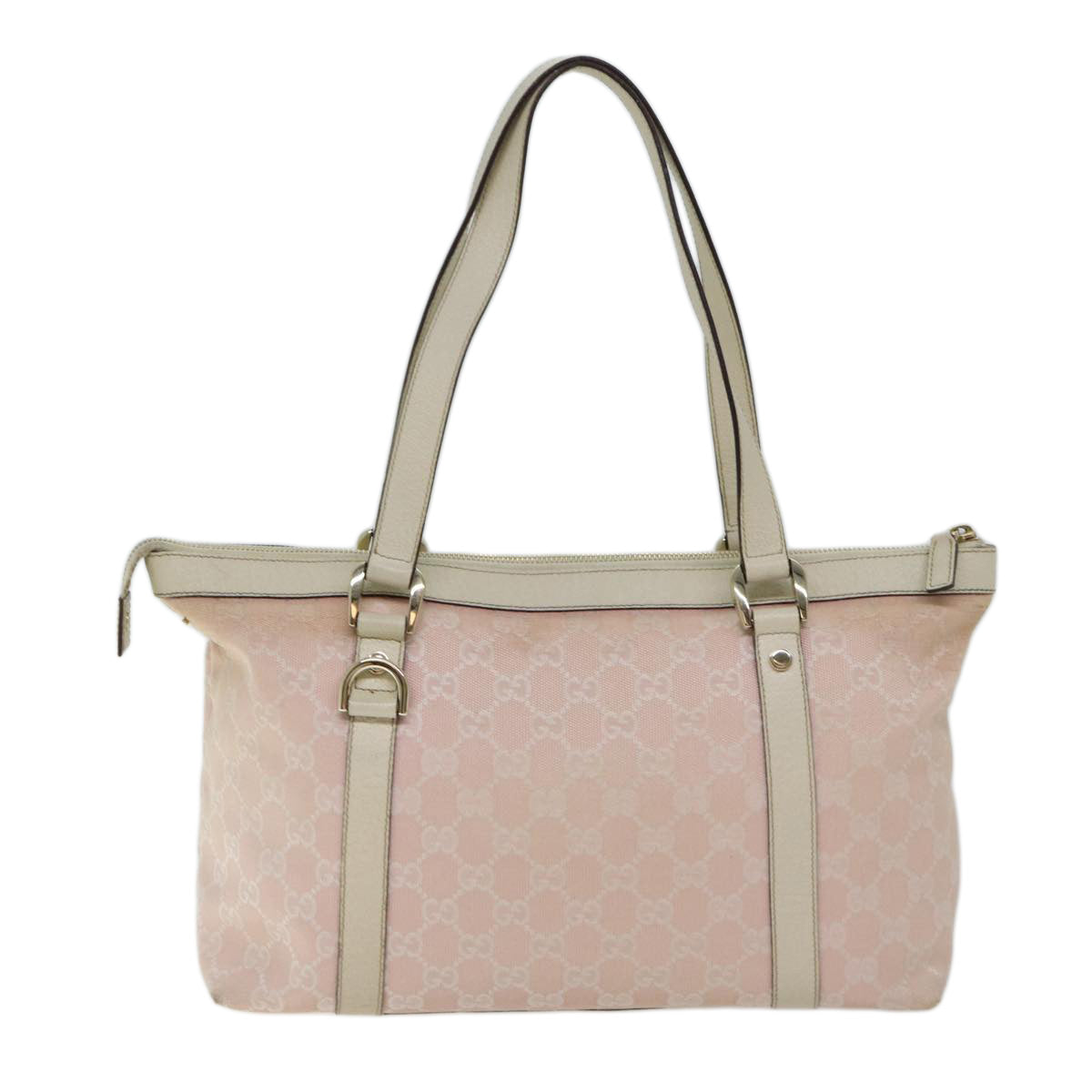 GUCCI GG Canvas Tote Bag Pink 141470 Auth 70603