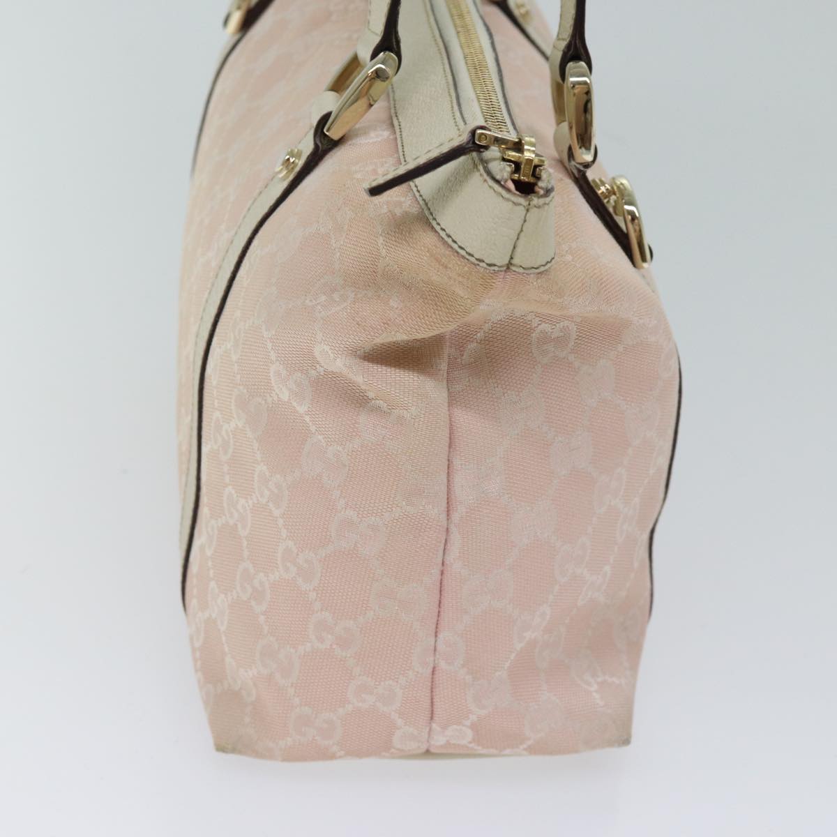 GUCCI GG Canvas Tote Bag Pink 141470 Auth 70603