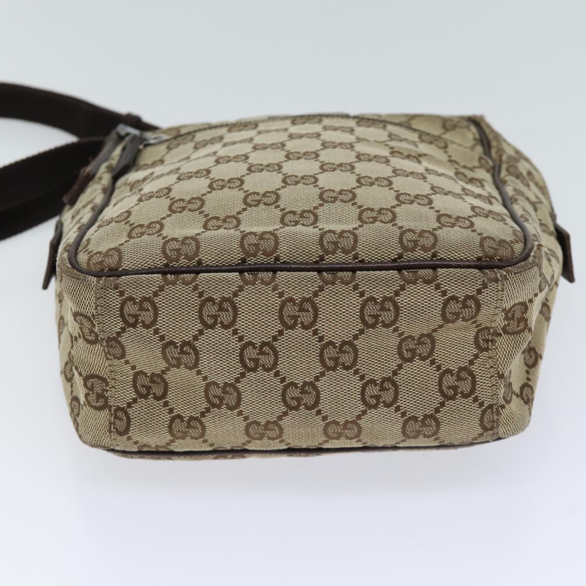 GUCCI GG Canvas Shoulder Bag Beige Auth 70613