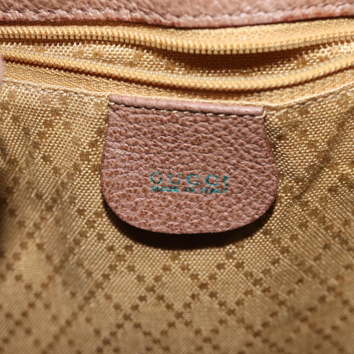 GUCCI Bamboo Backpack Suede Brown Auth 70616