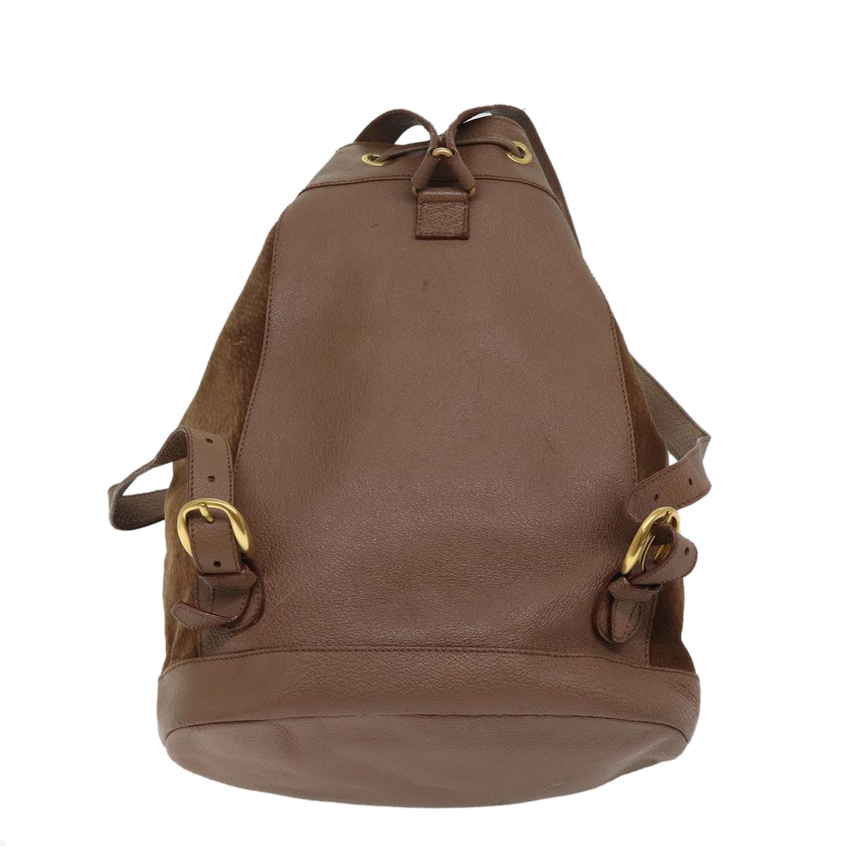 GUCCI Bamboo Backpack Suede Brown Auth 70616