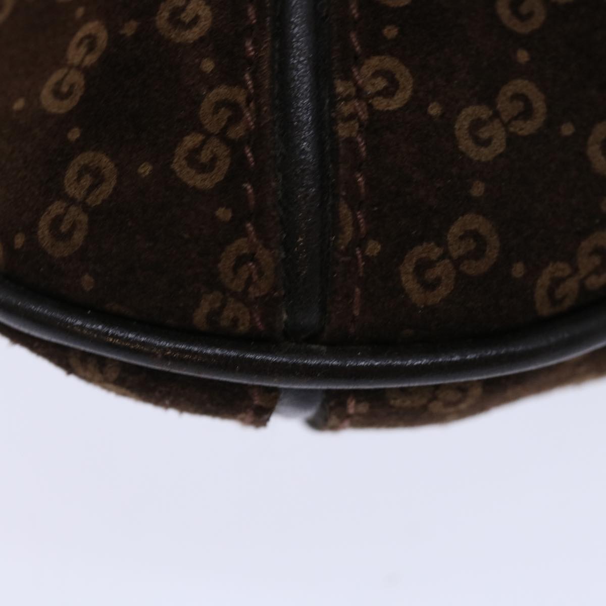 GUCCI Micro GG Canvas Shoulder Bag Brown Auth 70665