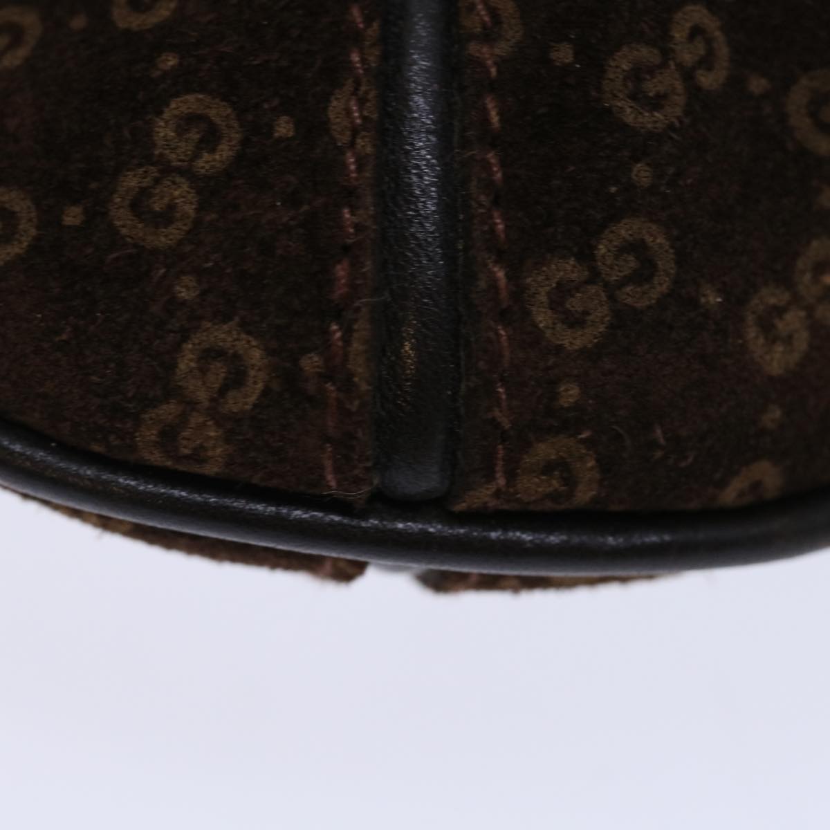 GUCCI Micro GG Canvas Shoulder Bag Brown Auth 70665