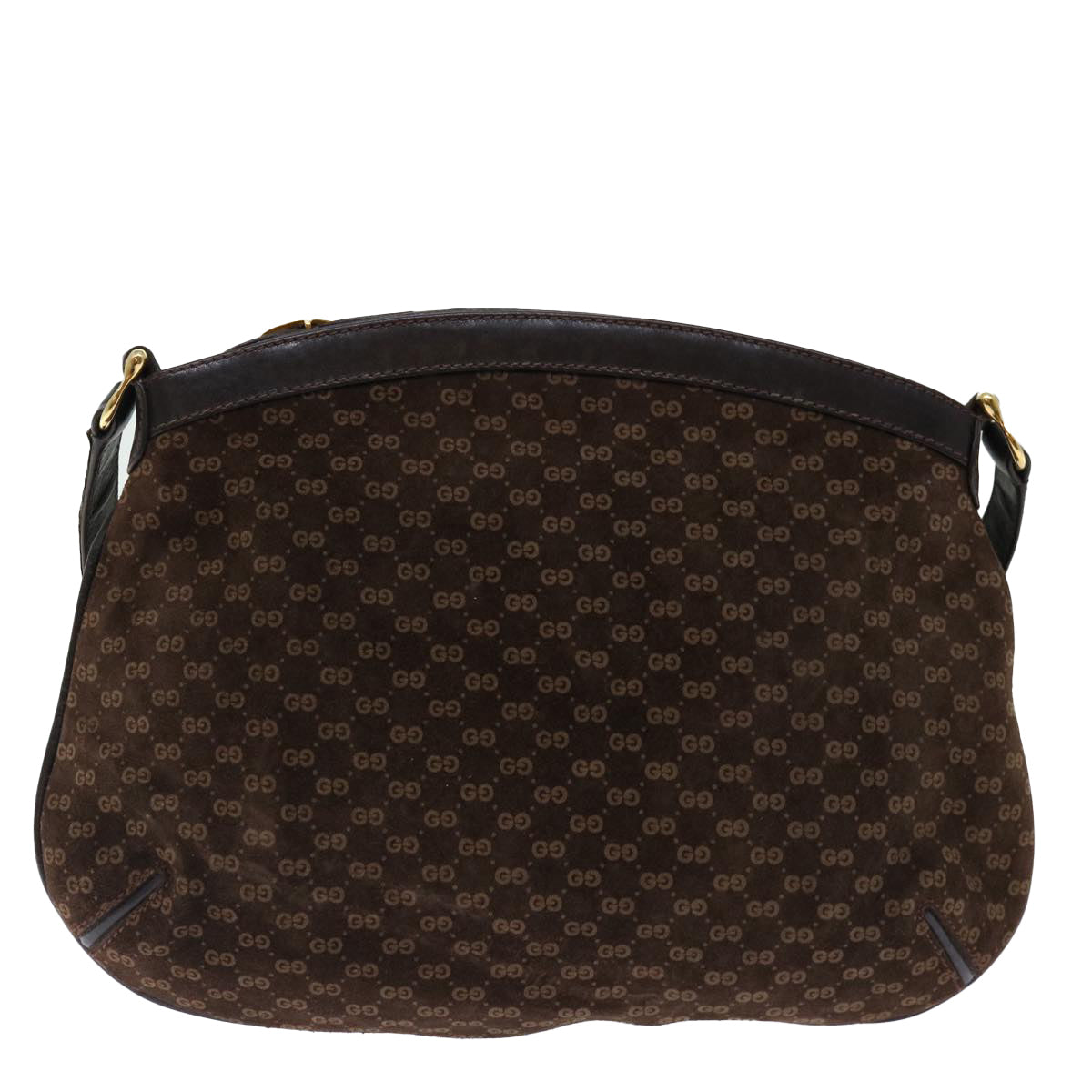 GUCCI Micro GG Canvas Shoulder Bag Brown Auth 70665