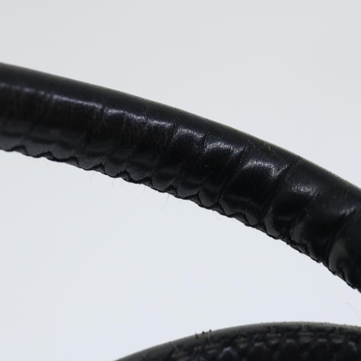 CELINE Hand Bag Nylon Black Auth 70673