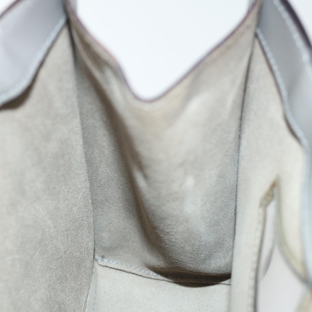 Salvatore Ferragamo Hand Bag Patent leather Gray Auth 70674