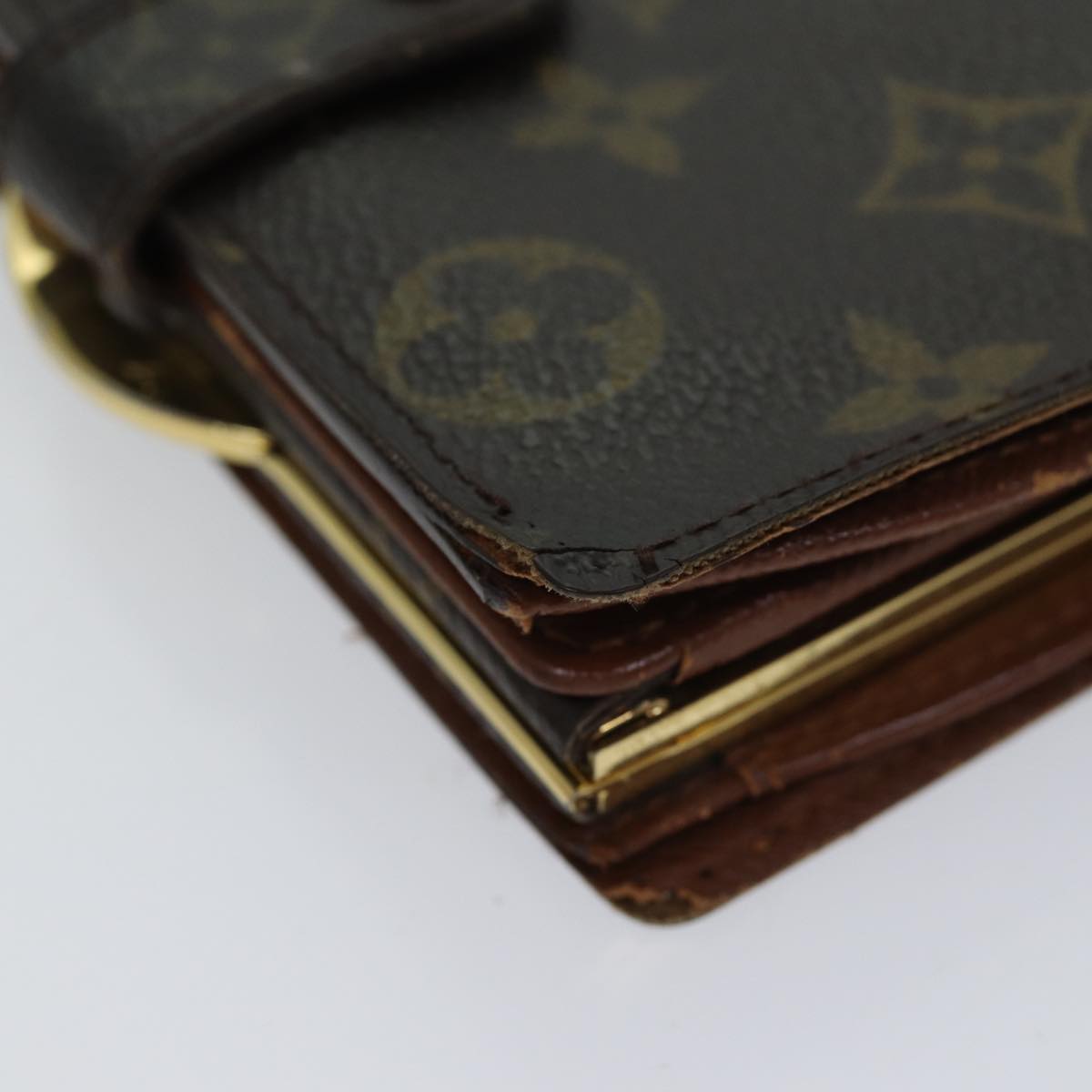 LOUIS VUITTON Monogram Porte Monnaie Billets Viennois Wallet M61663 Auth 70688